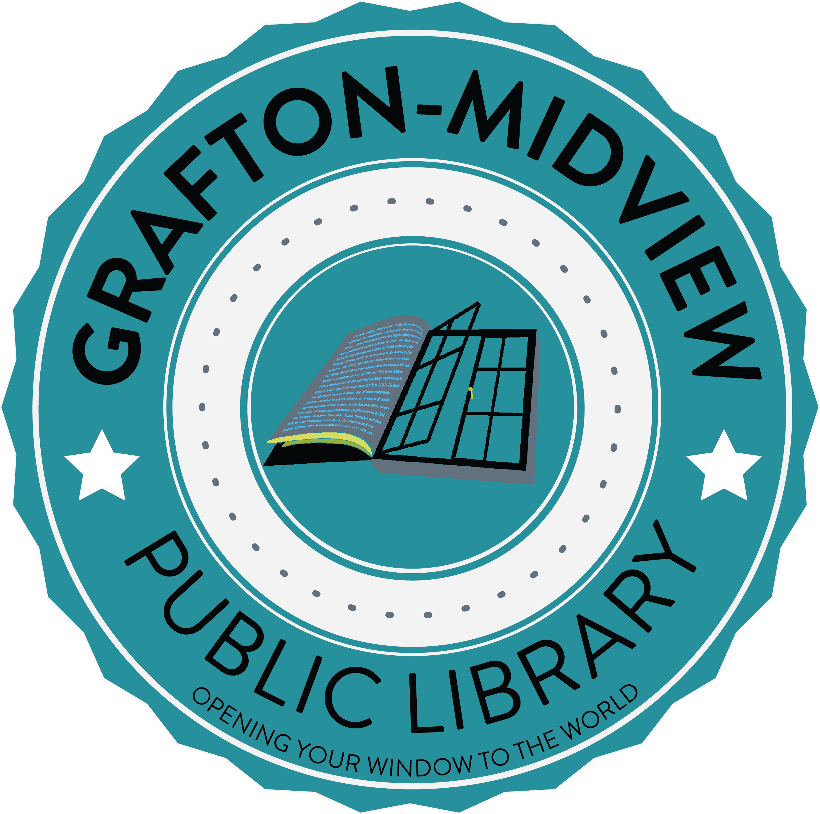 Grafton-Midview Public Library logo