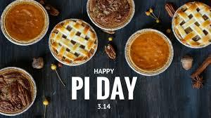 A picture of six pies for 3.14 Pi day. 