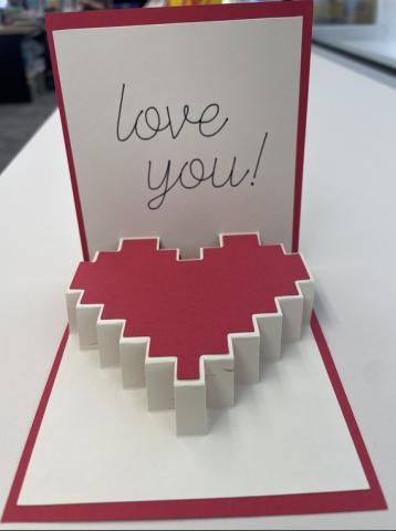 Valentine heart card